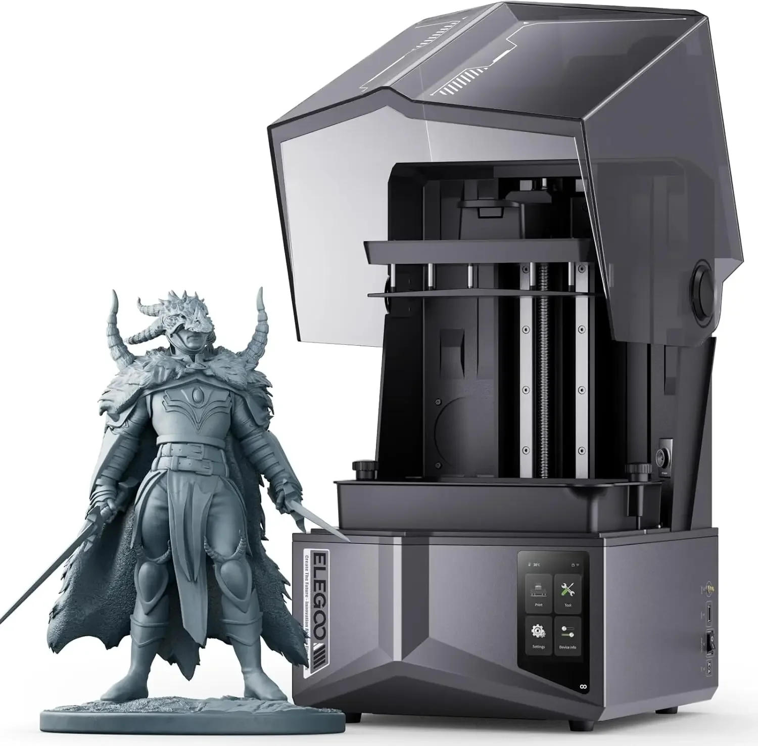12K Monochrome Lcd Resin 3D Printer - Saturn 4 Ultra 12Kレジン3Dプリンター、スマート自動レベル調整機能搭載、10インチ12KモノクロLCD、150mm/h高速印刷、8。