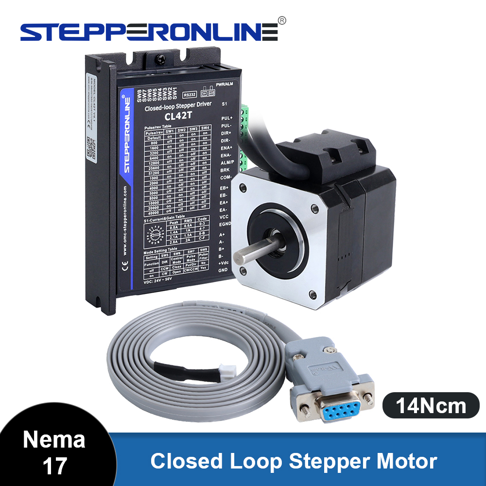 Closed Loop Stepper Motor Nema 17 - エンコーダ付きステッピングモータードライバーキット,閉じたループ,2相cnc,14ncm,1.0a,CL42T-V41,nema 17,ステッピングドライバー
