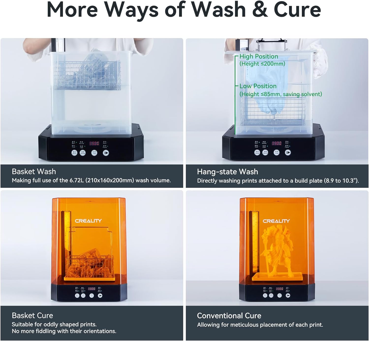 CREALITY UW-03 3Dプリンター用樹脂洗浄・硬化 - Large Resin Wash And Cure Station のレビューと価格