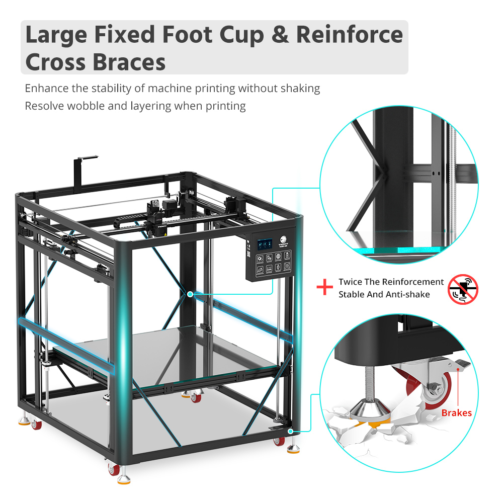 最新の Tronxy VEHO シリーズ 600 PRO/P - Corexy 3D Printer Kit のレビューと価格