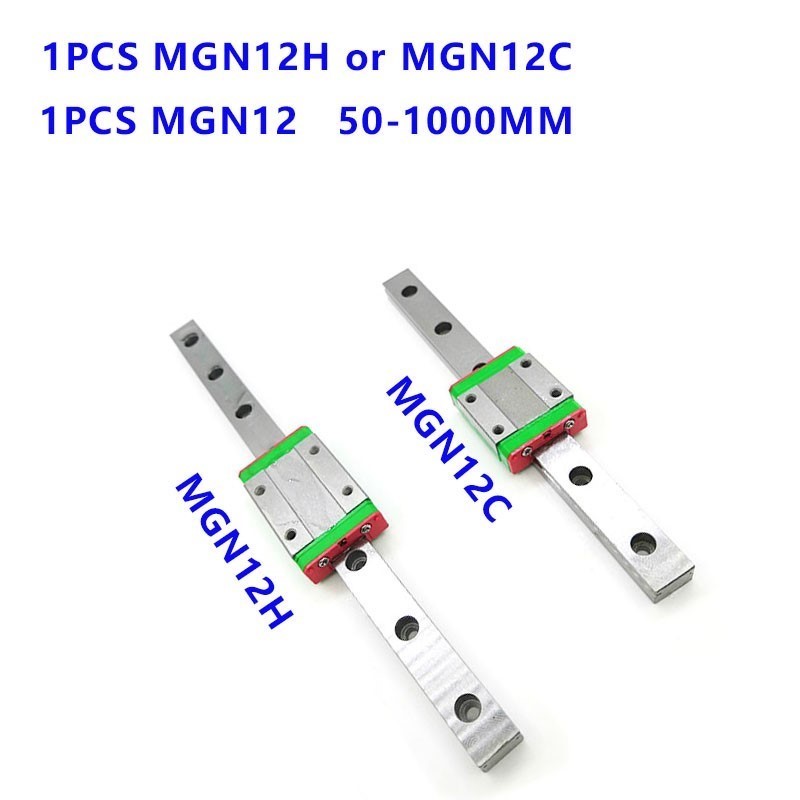 12 ミリメートルリニアガイド MGN12 レール 100  - Linear Rail Mgn12H Set のレビューと価格