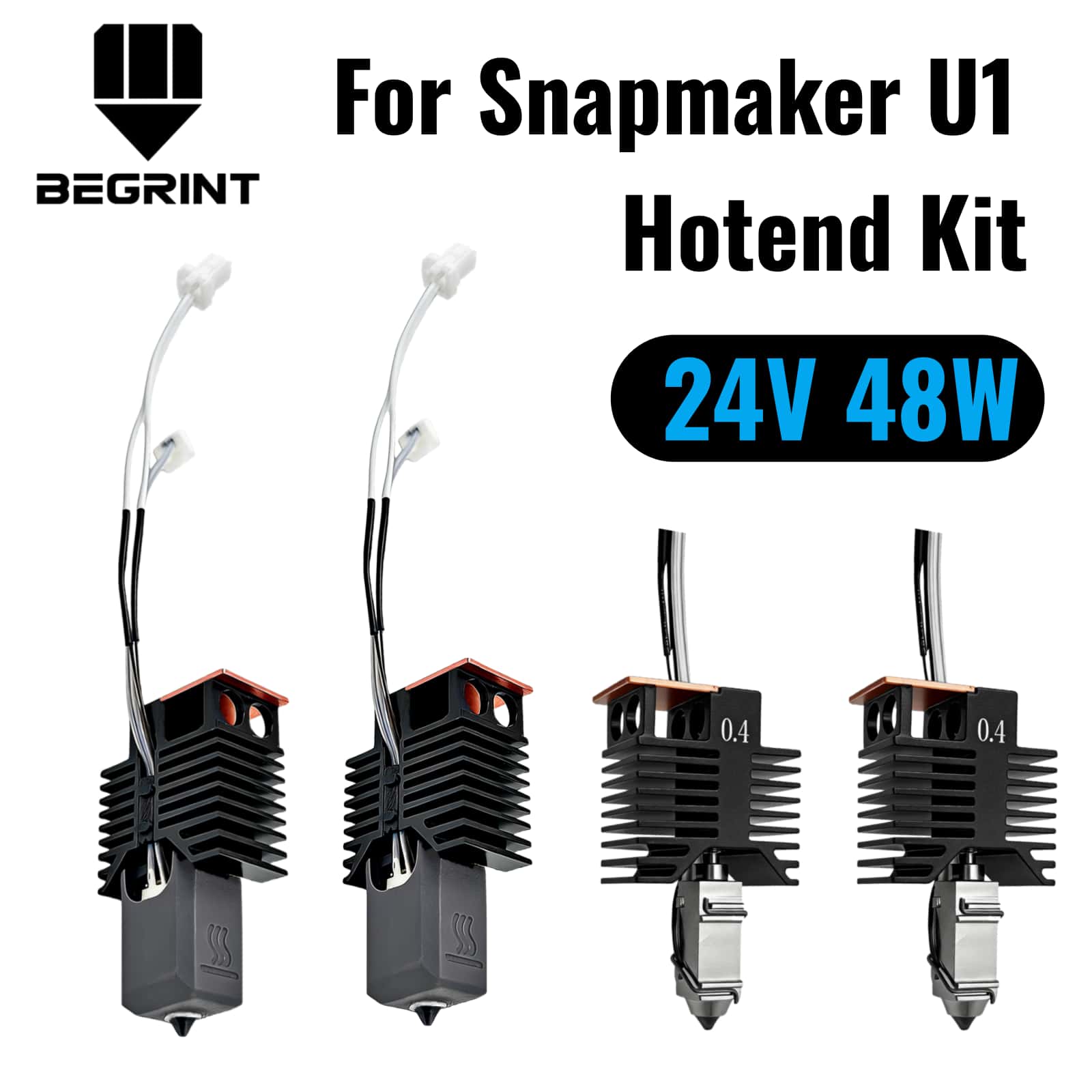 Snapmaker U1 ホットエンド 24V 48W セラ - High Flow Ceramic Hotend のレビューと価格