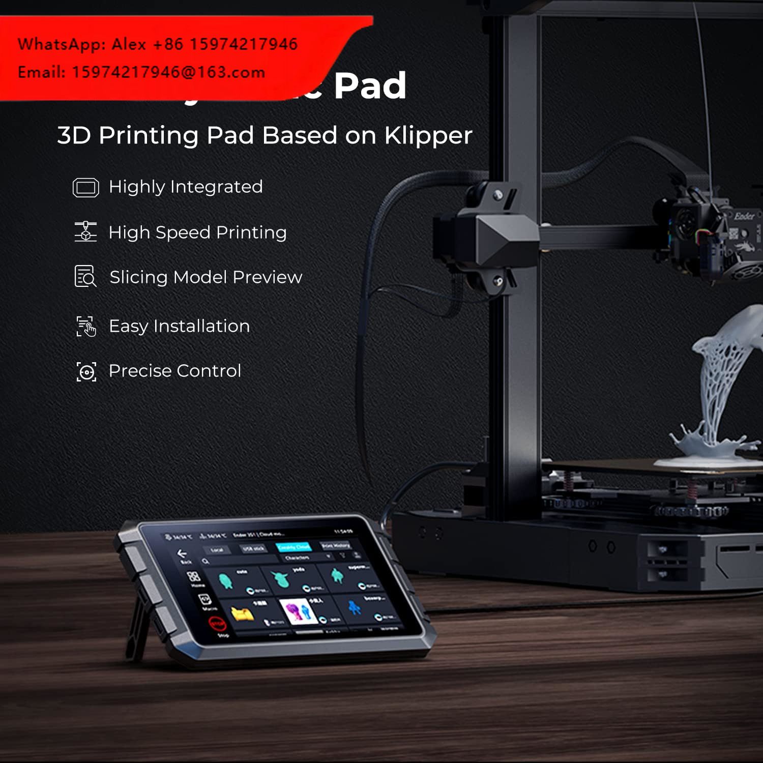 Creality ソニックパッド T800 7 インチタッチ - Klipper Pad 7 Inch のレビューと価格